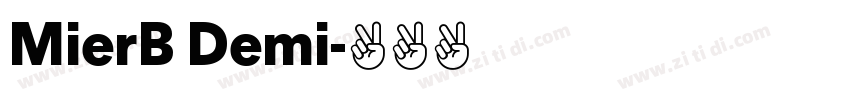 MierB Demi字体转换